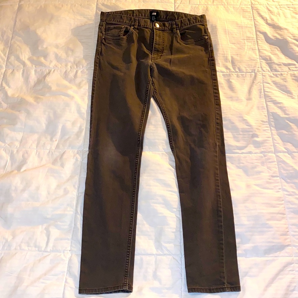 SLIM FIT BROWNISH JEANS